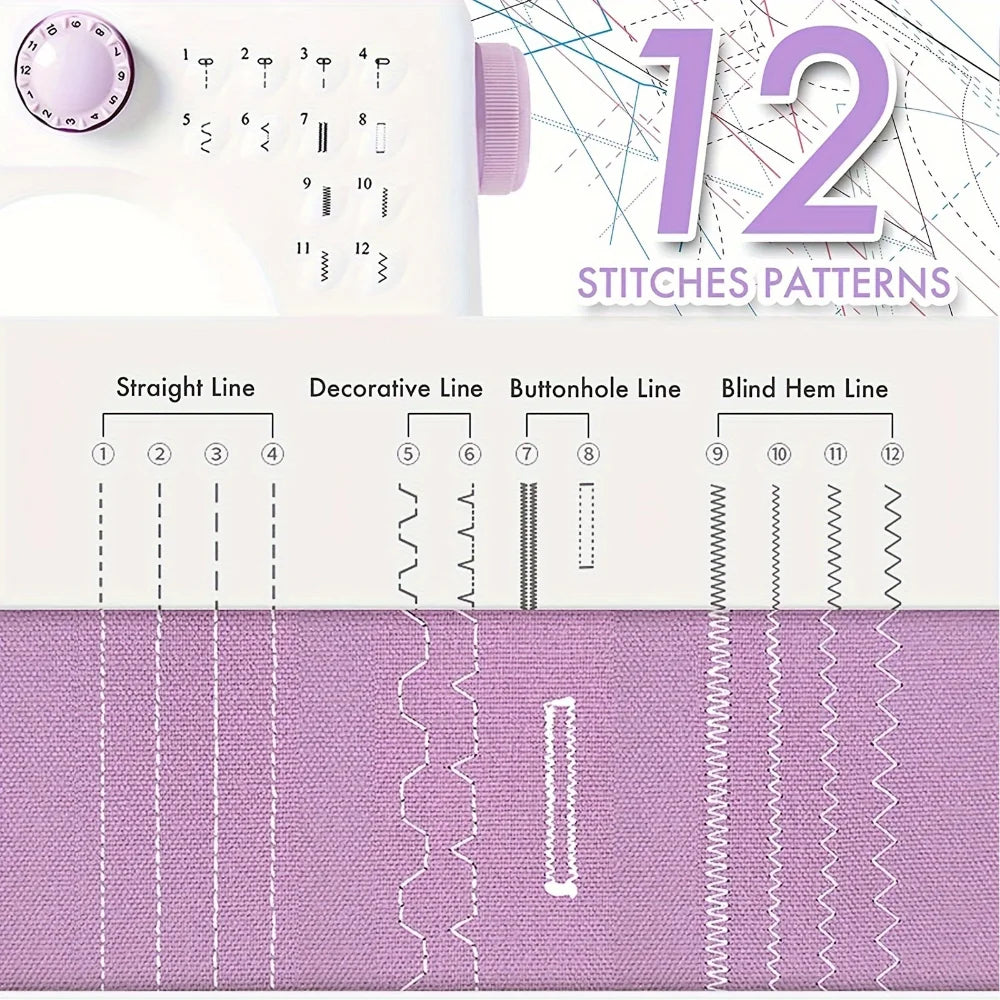 Sewing Machine with Extension Table, Foot Pedal