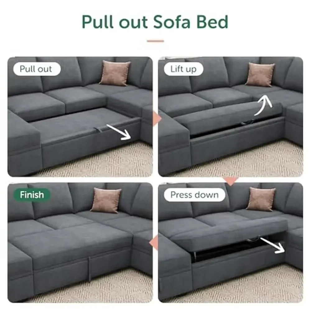 Modular Sectional Sleeper Sofa Pull Out Bed