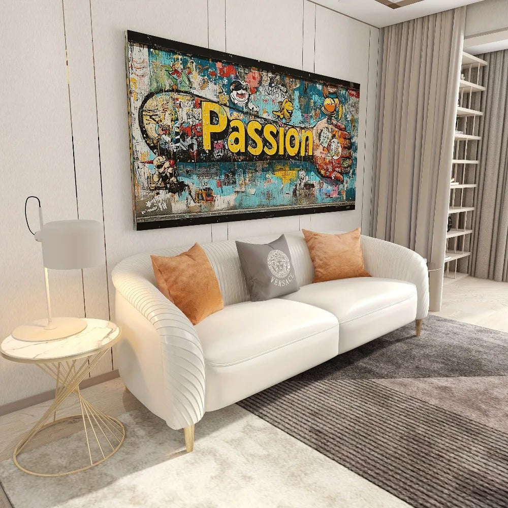 Urban Poet Monologue Graffiti Style Canvas art