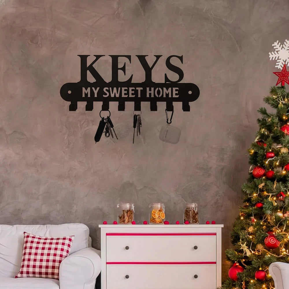 "Sweet Home" Key Holder, Coat/Storage Rack