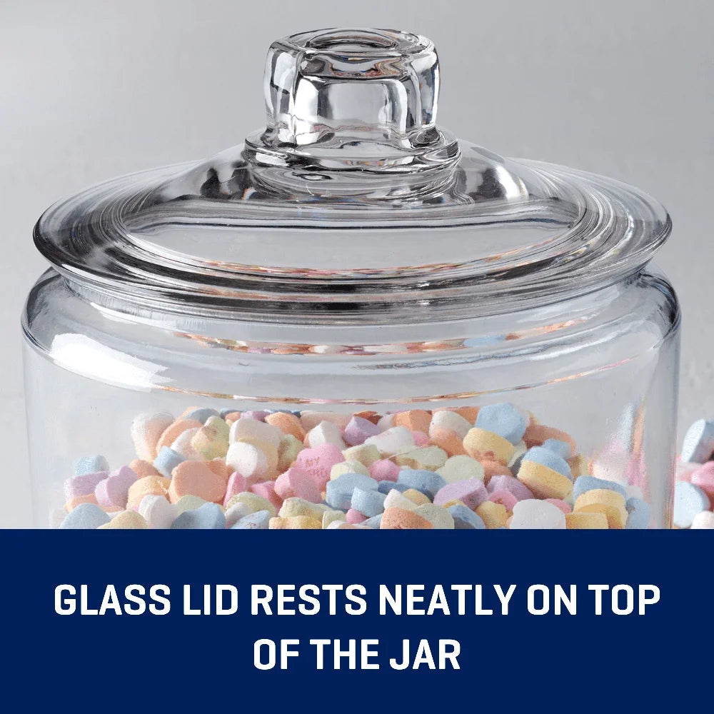 Wide Mouth Food Glass Storage Jar