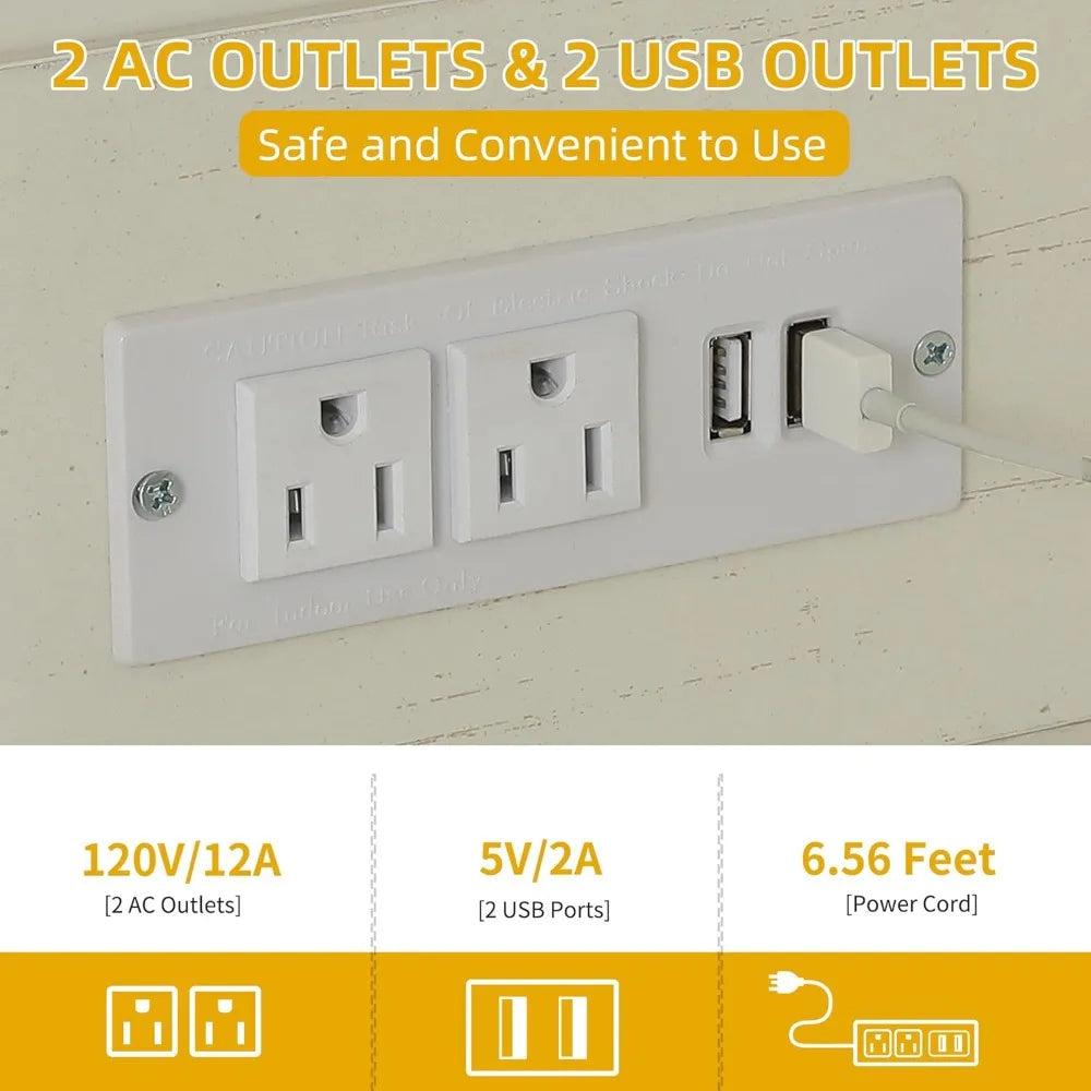 Farmhouse-Style Kitchen Pantry Cabinet with Drawers