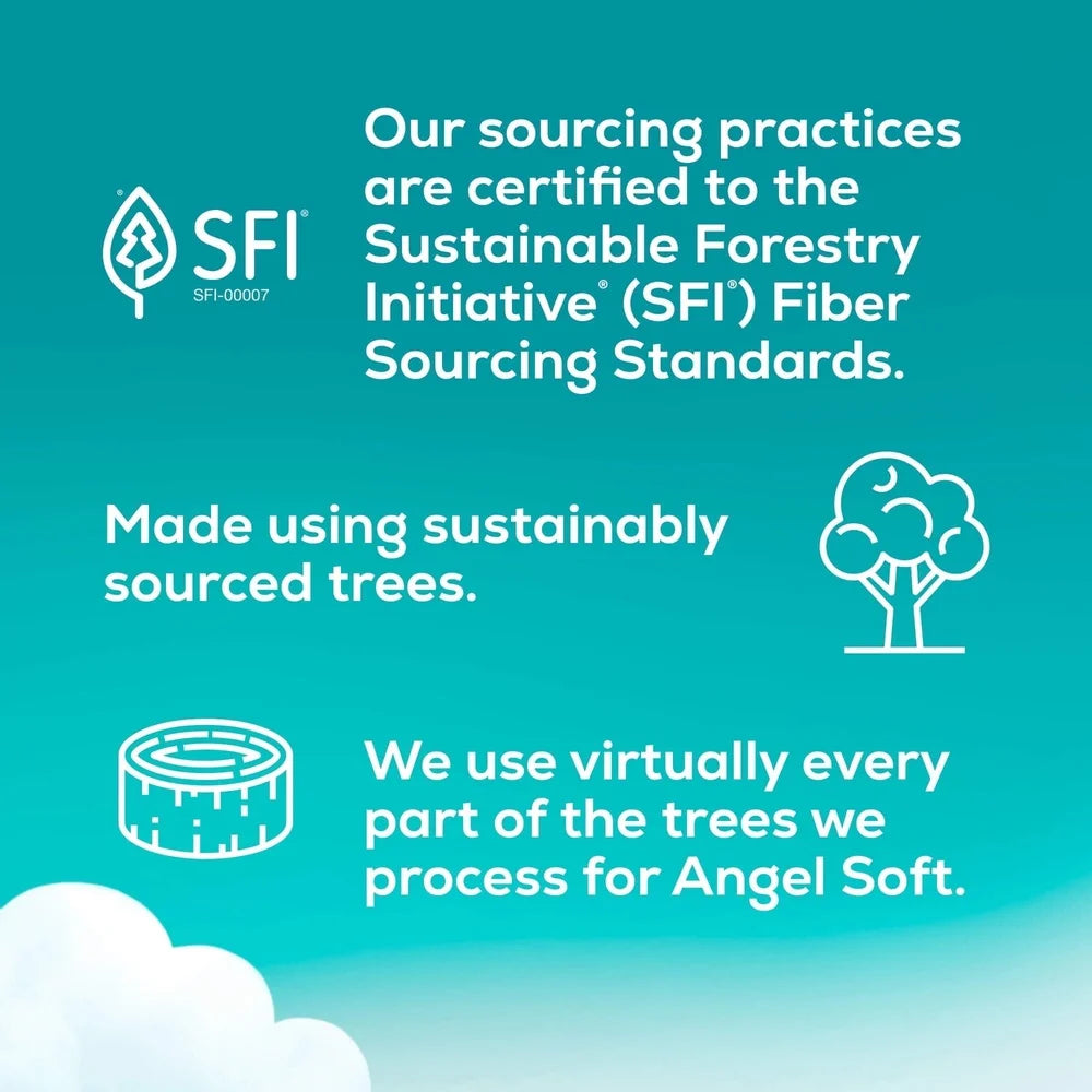 24 Mega Rolls 2 Ply Toilet Paper Soft Strong