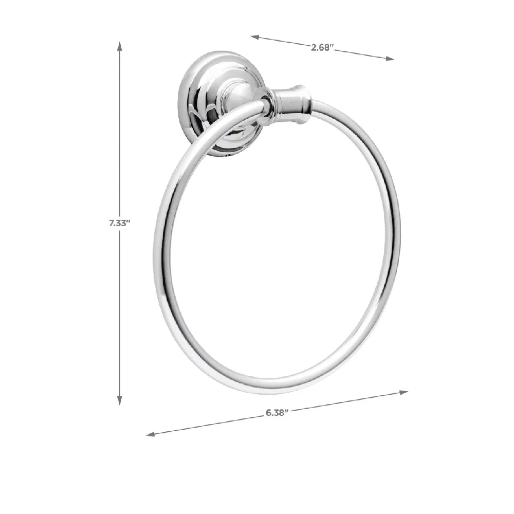 Durable Chrome Hand Towel Ring Rust Resistant