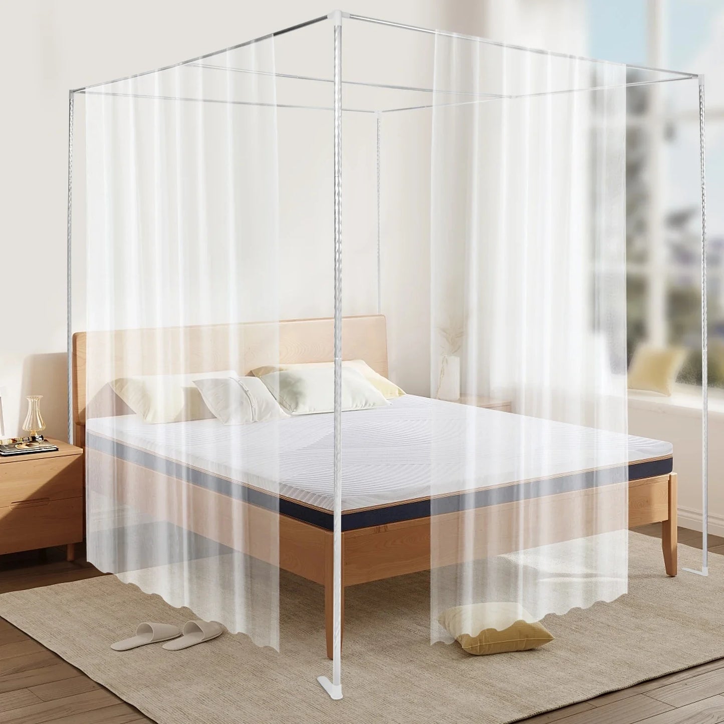 Stainless Steel Bedding Canopy Frame, Bedroom Furniture