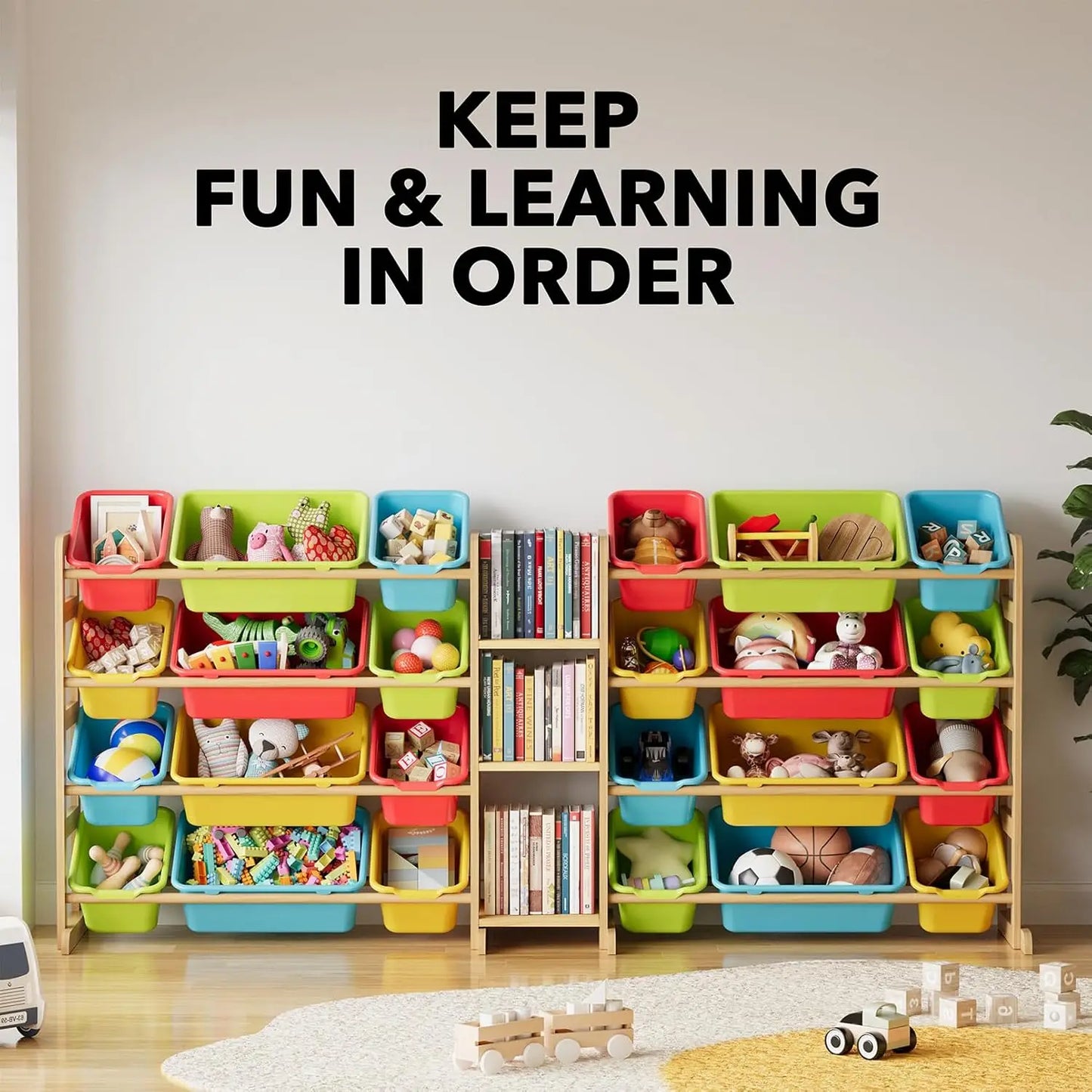 Large Toy Storage Organizer for Toys, Bookshelf