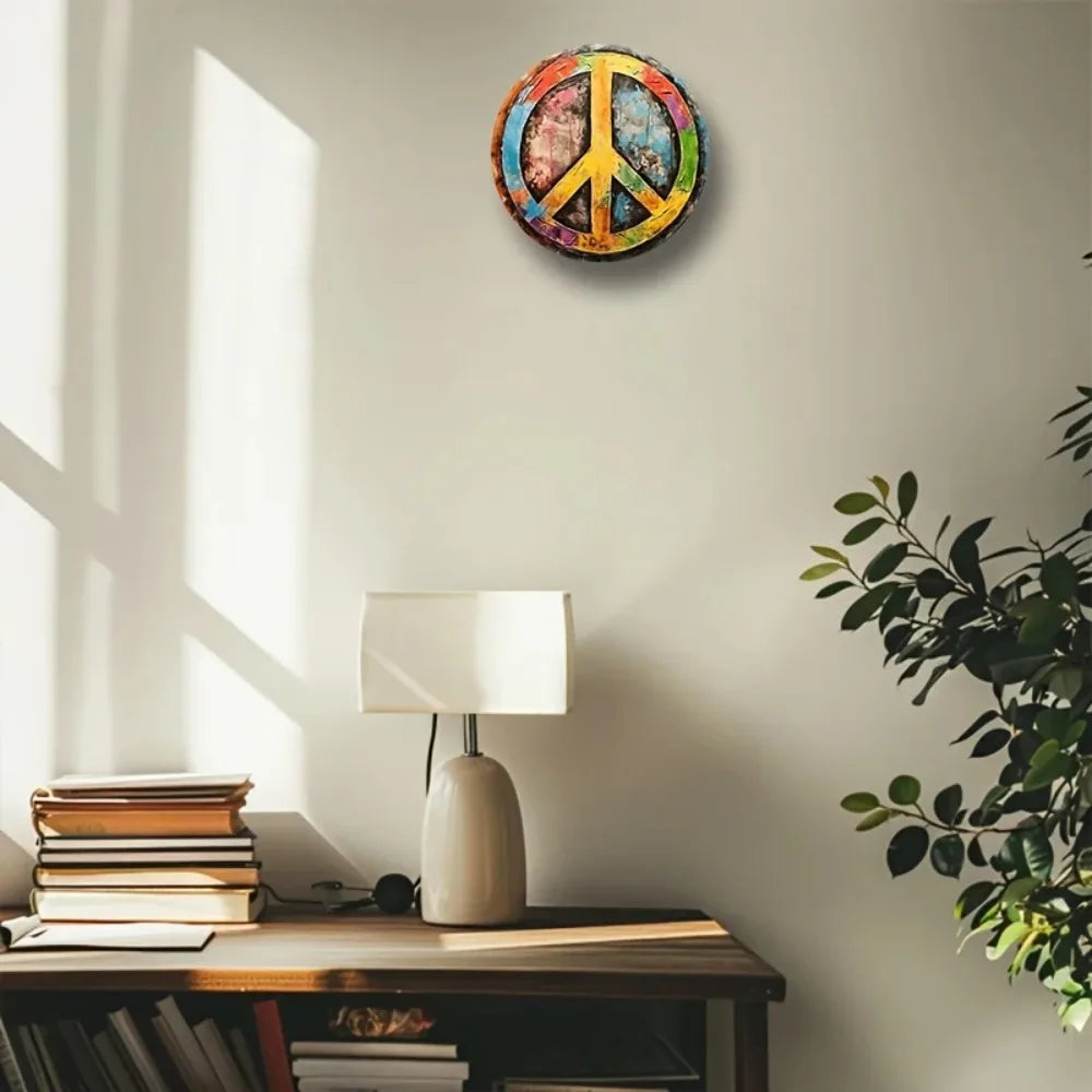 Peace Sign Vintage Hippie Standoff Art