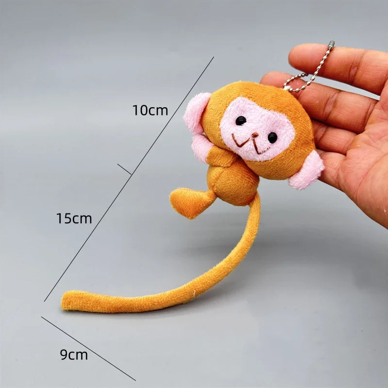 Cartoon Long Tailed Monkey Doll Key Chain