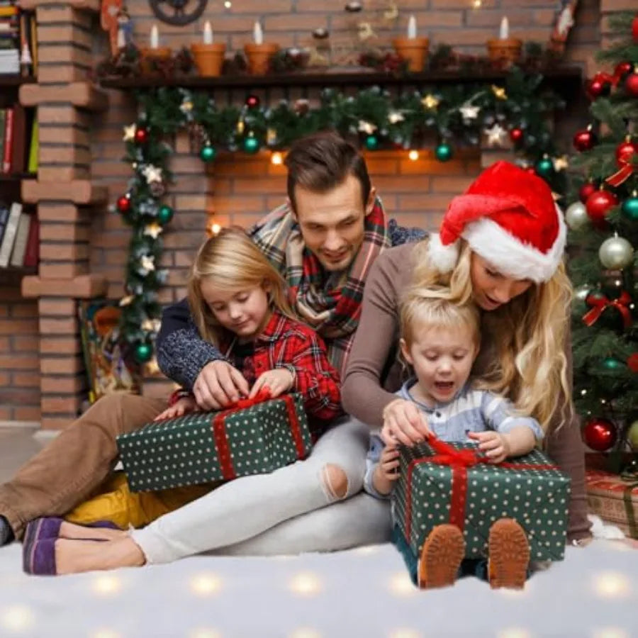 2 Roll Fluffy Thick Fake Snow Blanket