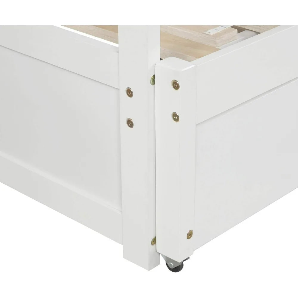 Expandable Daybed with Trundle Drawer with Slats