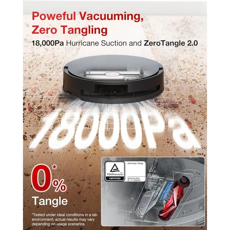 Robot Vacuum and Mop, Roller Mopping, 3D Sensor