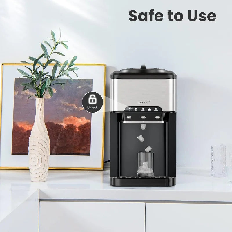 3-in-1 Countertop Water Dispenser with Ice Maker