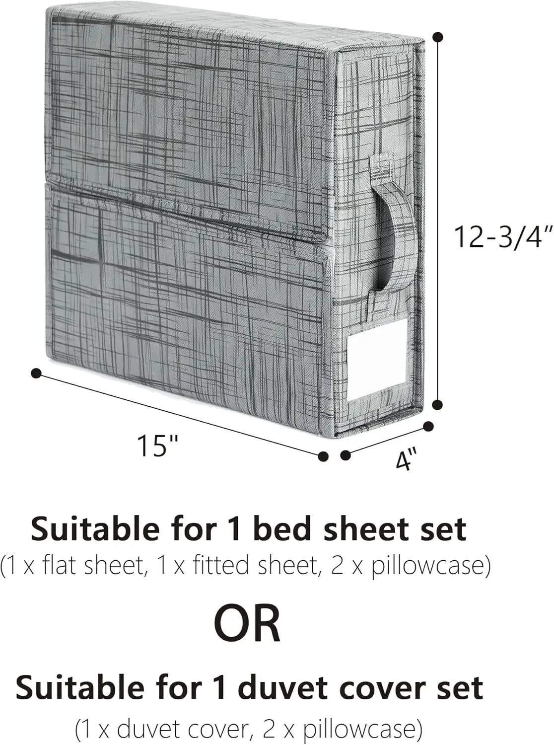 Bed Sheet Organizers and Storage 8 Pack
