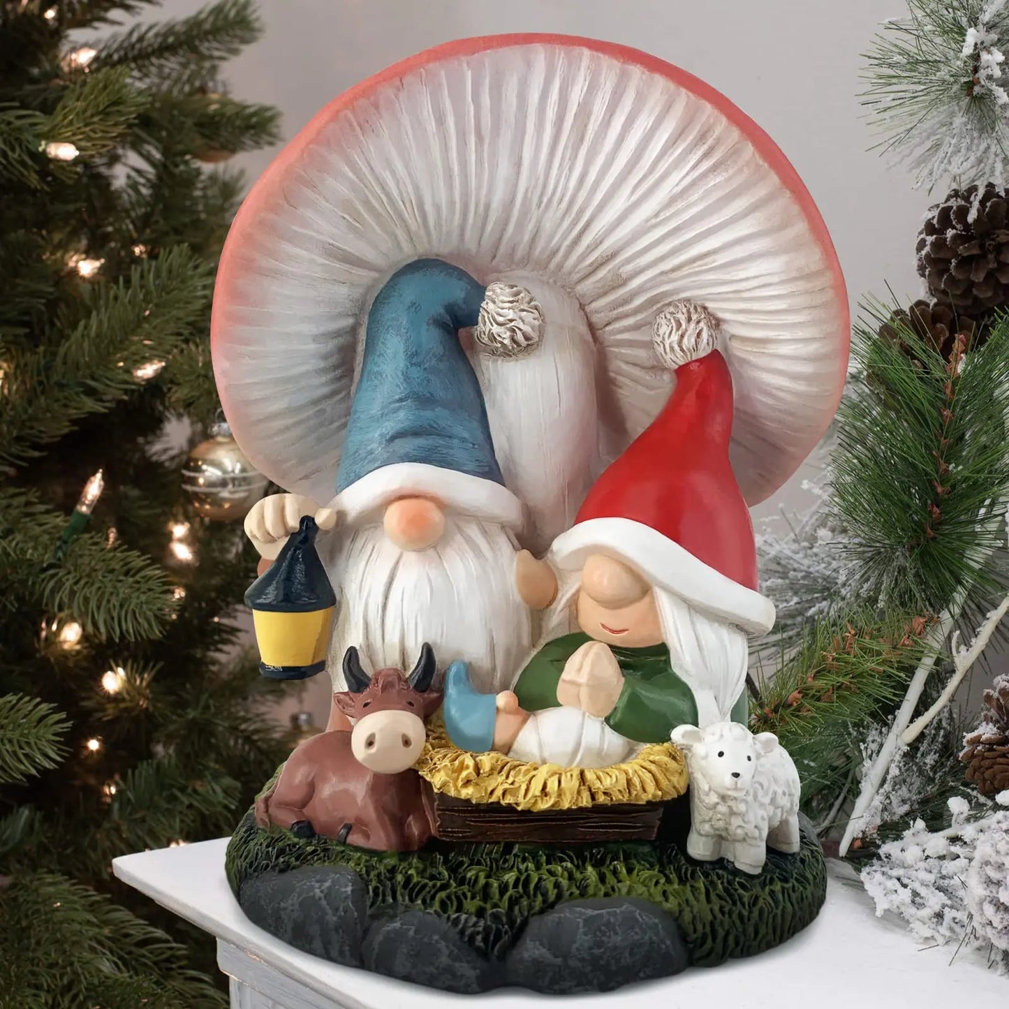 Christmas Decoration Indoor Home Decor Gnome Nativity