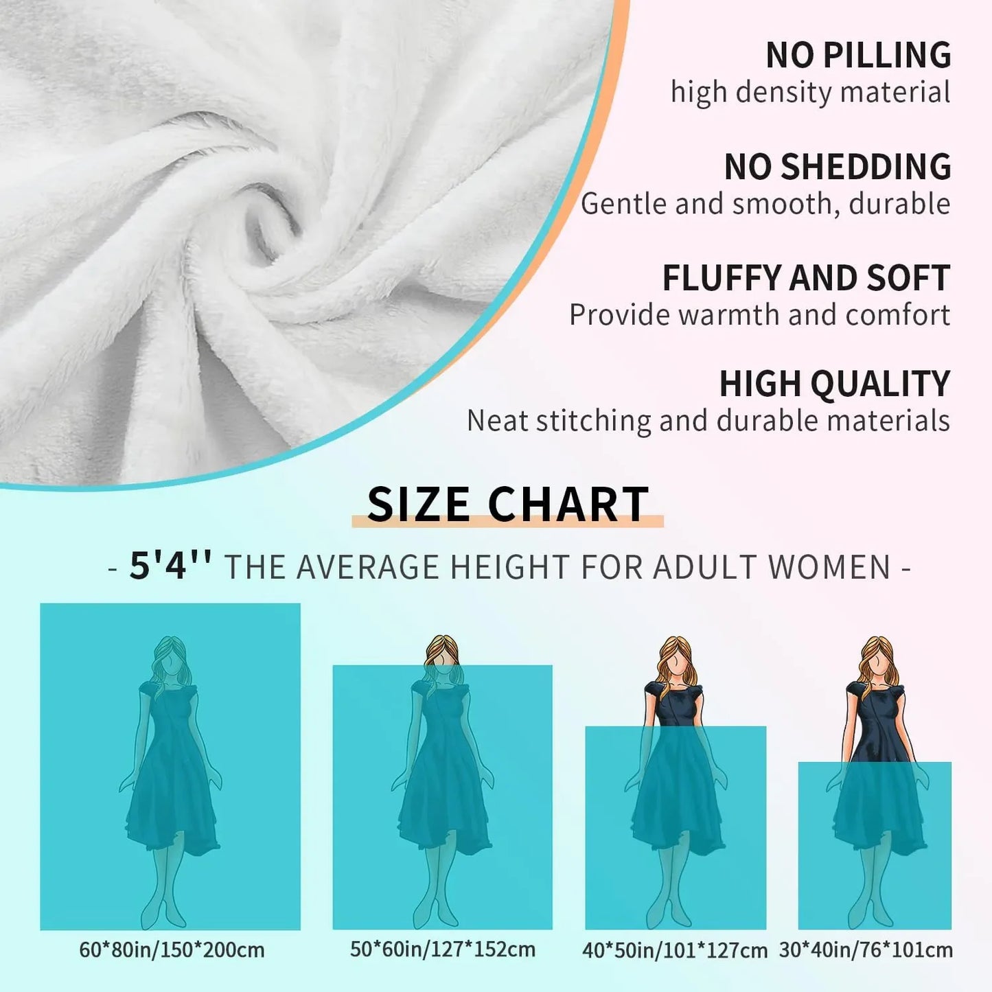 Halloween Ghosts and Bats Pattern Vintage Blanket