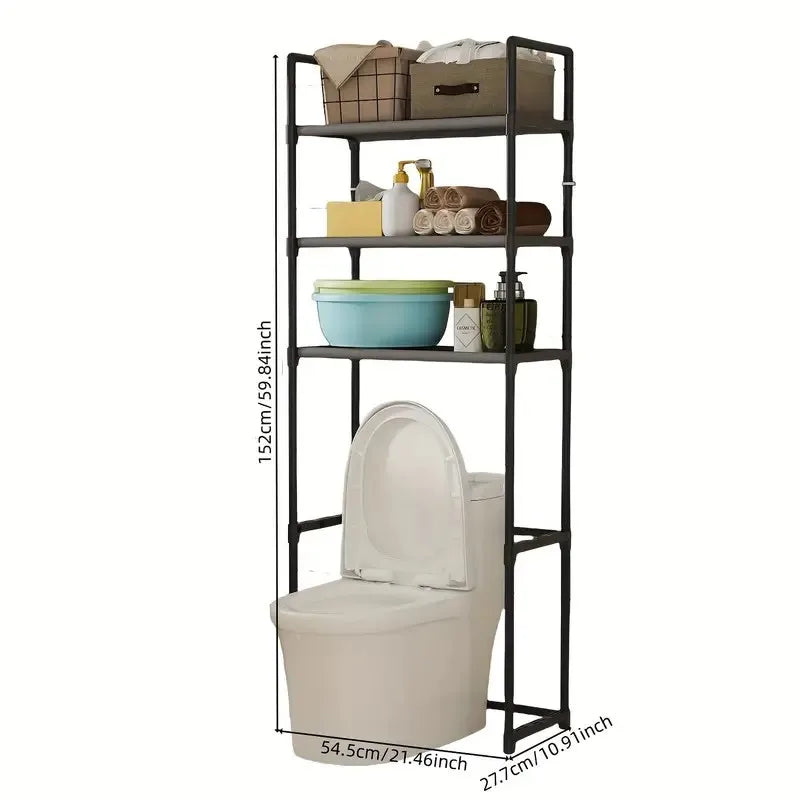 3-Tier Over Toilet Metal Bathroom Rack Shelf
