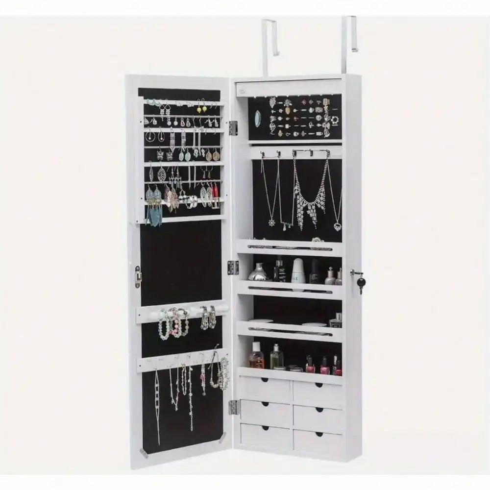 Elegant New Wall/Door Mounted Jewelry Armoire