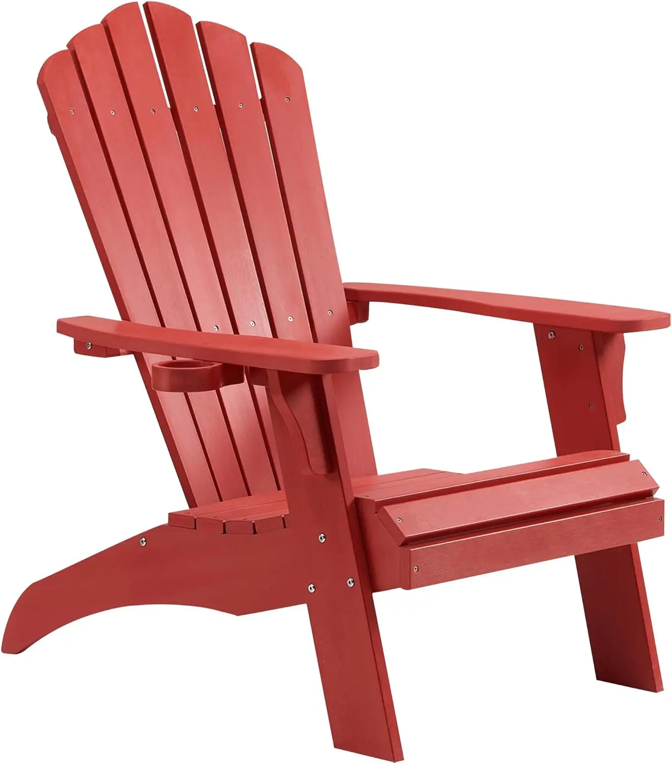 Oversized Lumber Fire Pit Chair With Cup Holder