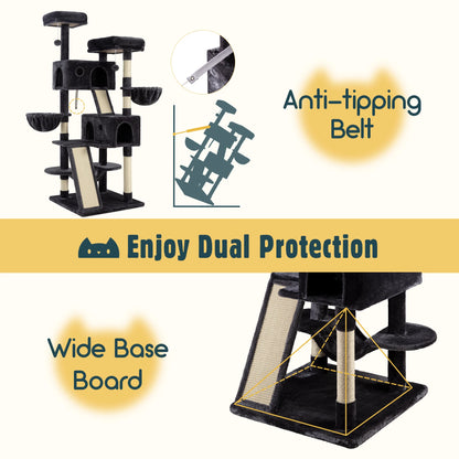 65" Multi-Level Large Cat Tree Tower