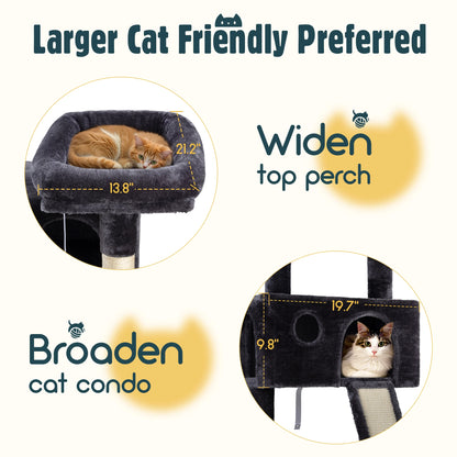 65" Multi-Level Large Cat Tree Tower