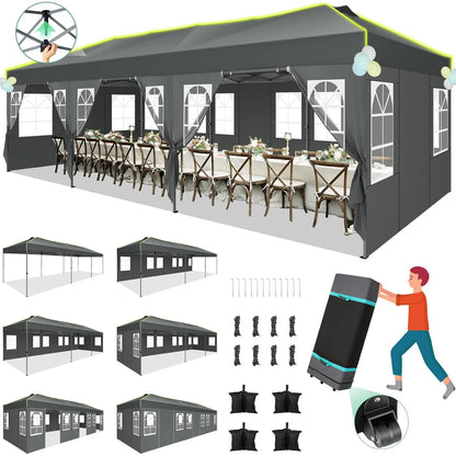 Pop Up Canopy Tent with 8 Removable Sidewalls