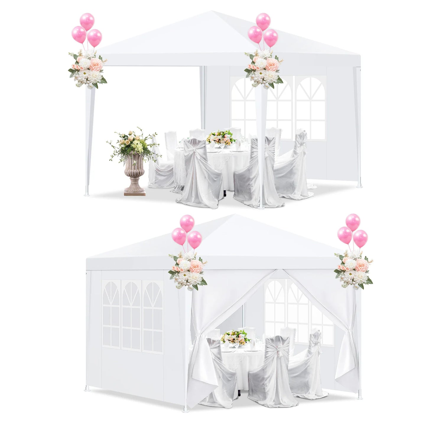 Party Outdoor Canopy Tent with Removable Sidewalls