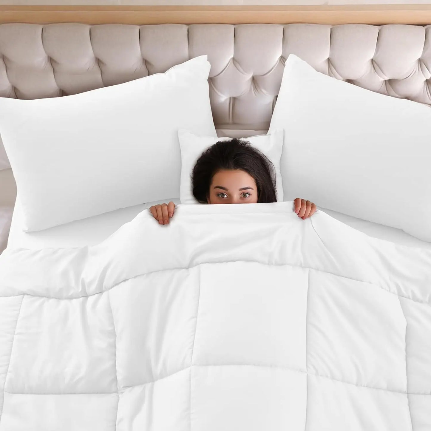 5pc Queen Comforter Set, All-in-One Bed