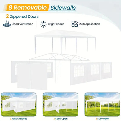 Party Outdoor Canopy Tent with Removable Sidewalls