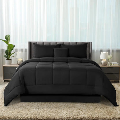 5pc Queen Comforter Set, All-in-One Bed