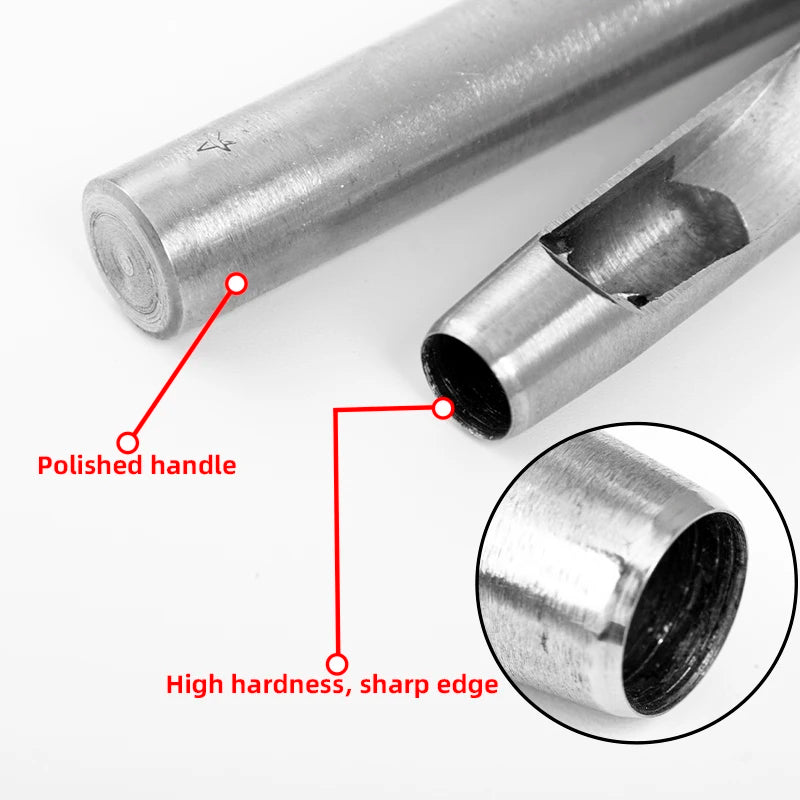 15 Pcs Hollow Hole Punch Set Round