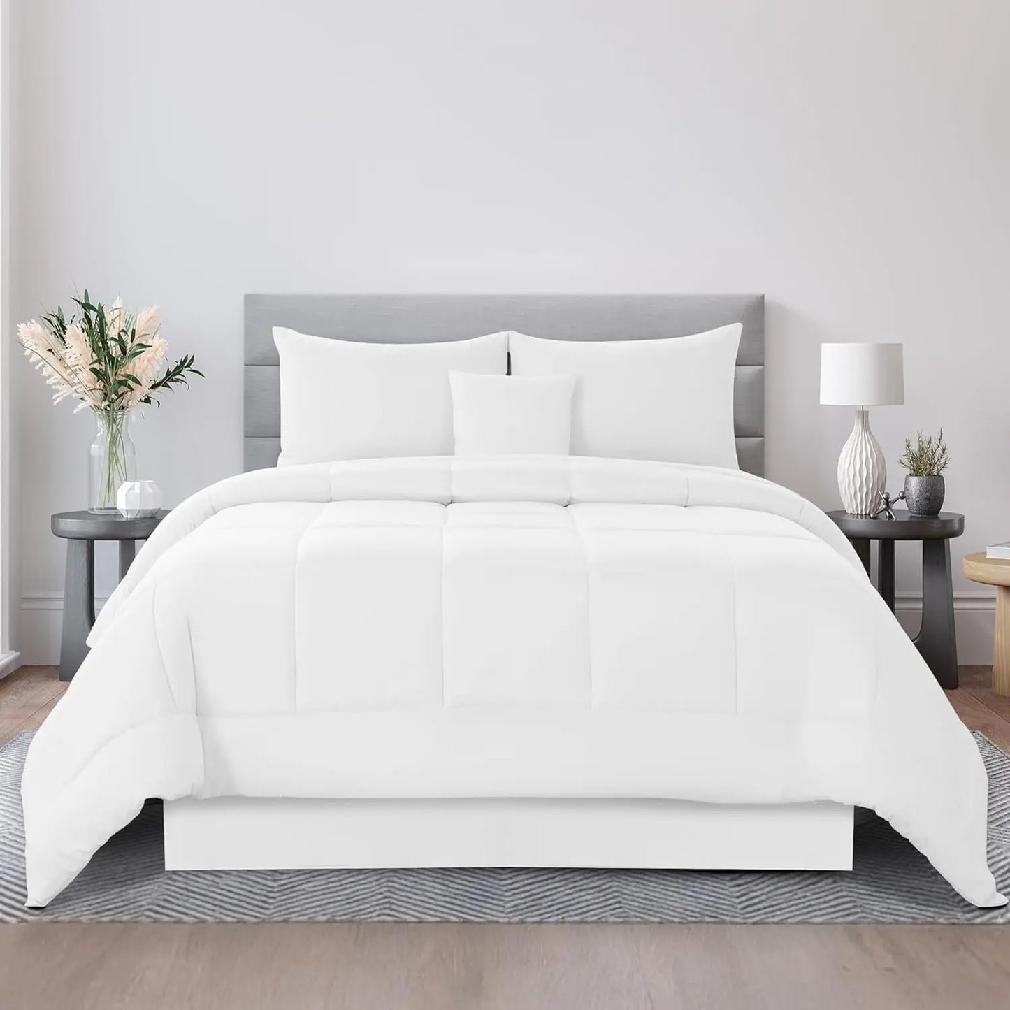 5pc Queen Comforter Set, All-in-One Bed