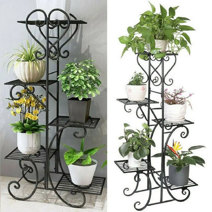 Tall Plant Stand Iron Planter Shelf Rack
