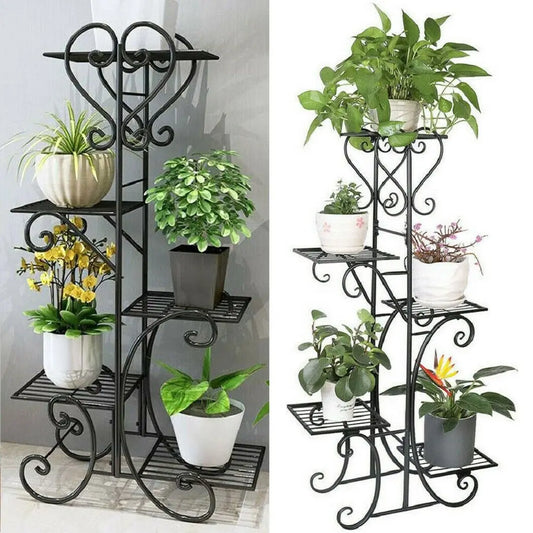 Tall Plant Stand Iron Planter Shelf Rack