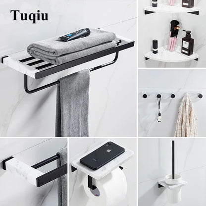 Bathroom Accessories Set Black Bathroom Shelf