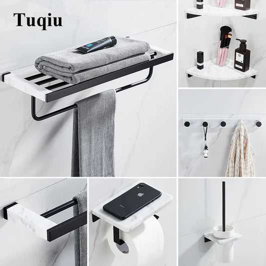 Bathroom Accessories Set Black Bathroom Shelf