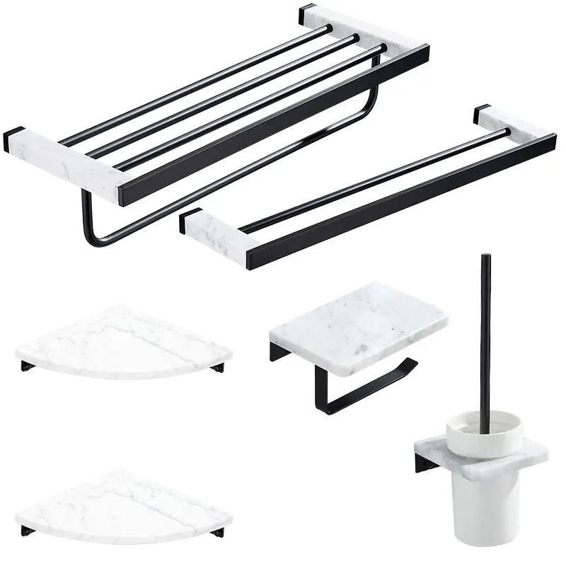Bathroom Accessories Set Black Bathroom Shelf