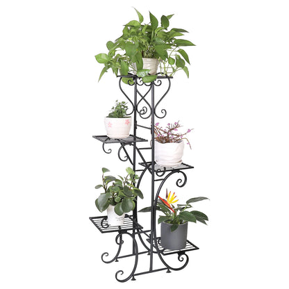 Tall Plant Stand Iron Planter Shelf Rack