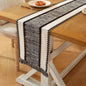 Macrame Style Bicolor Stitching Table Runner