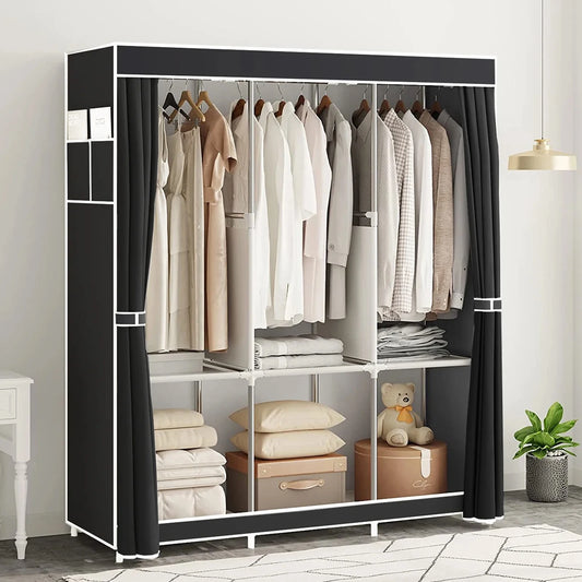 51" Dustproof Closet Wardrobe Organizer Multi-layer Rack