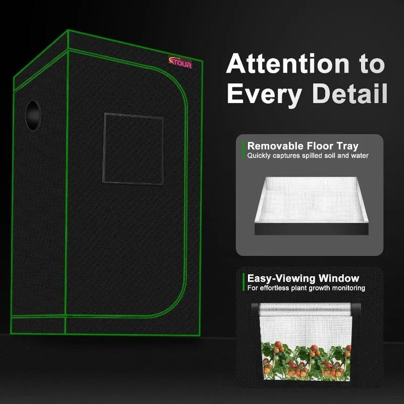 Hydroponic Grow Tent With Observation Window