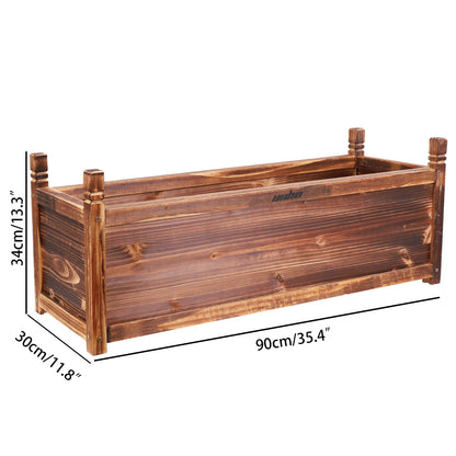 Wooden Raised Flower Bed Indoor Outdoor