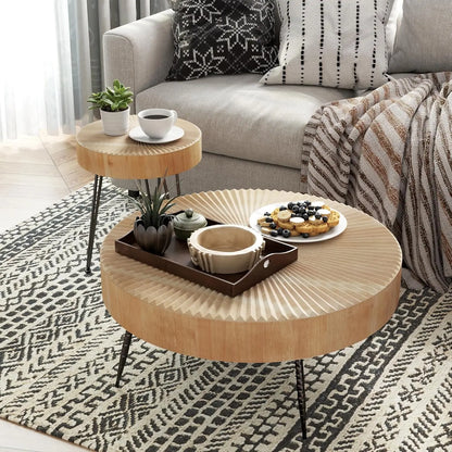 Modern Farmhouse Living Room Coffee Table Set