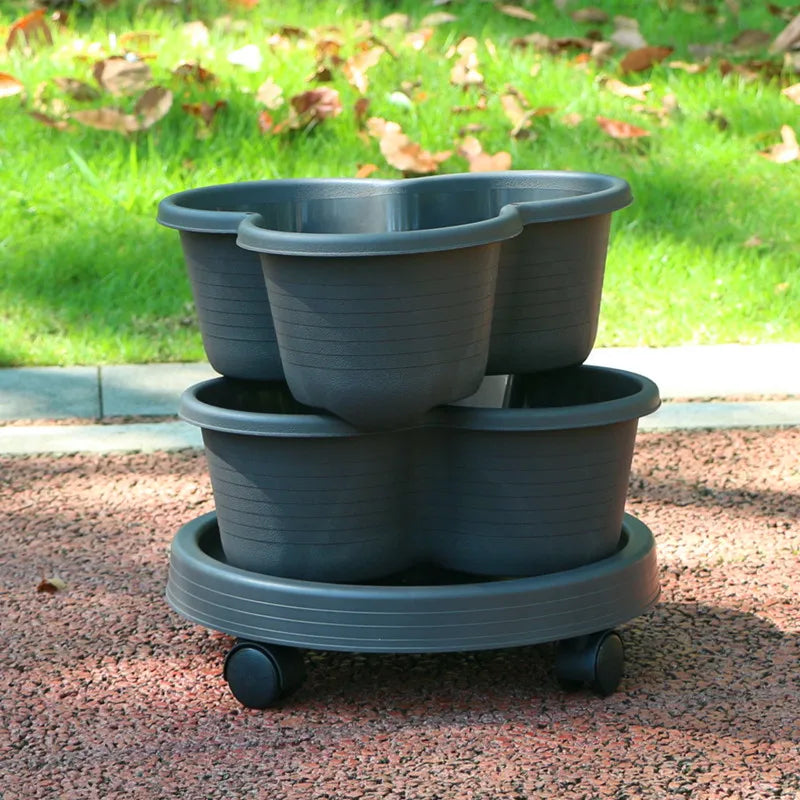 Vegetable Plastic Pot Balcony Strawberry Potted Plant