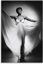 Diahann Carroll Vintage Black And White Portrait