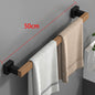 Bathroom Hardware shelf Black Wood Bath Accessories