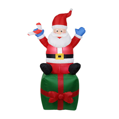 Inflatable Illuminated Snowman Ornament with LED Light