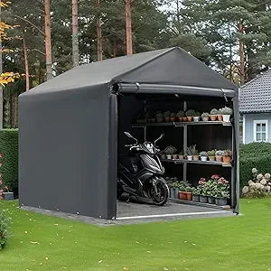 Carport Storage Shed, Heavy Duty Outdoor Storage