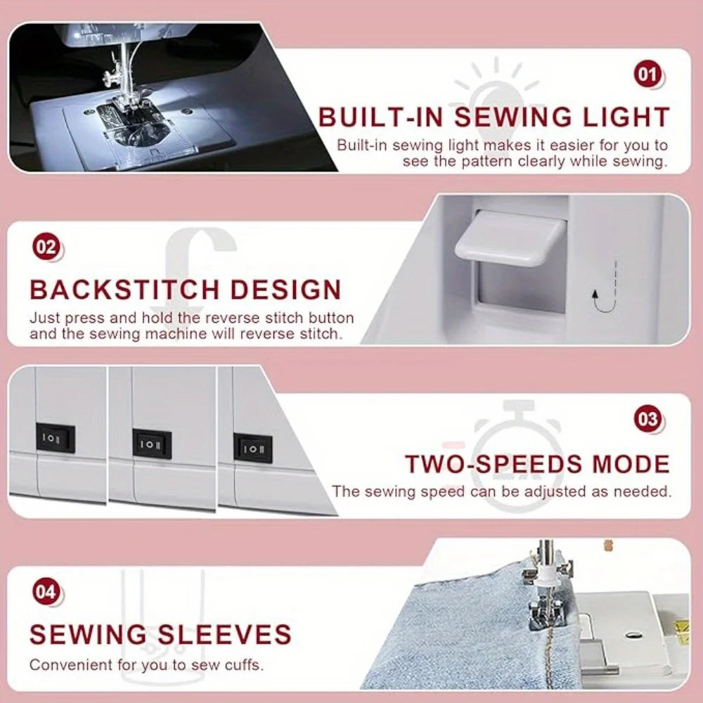 Mini Electric Sewing Machine and Sewing Kit