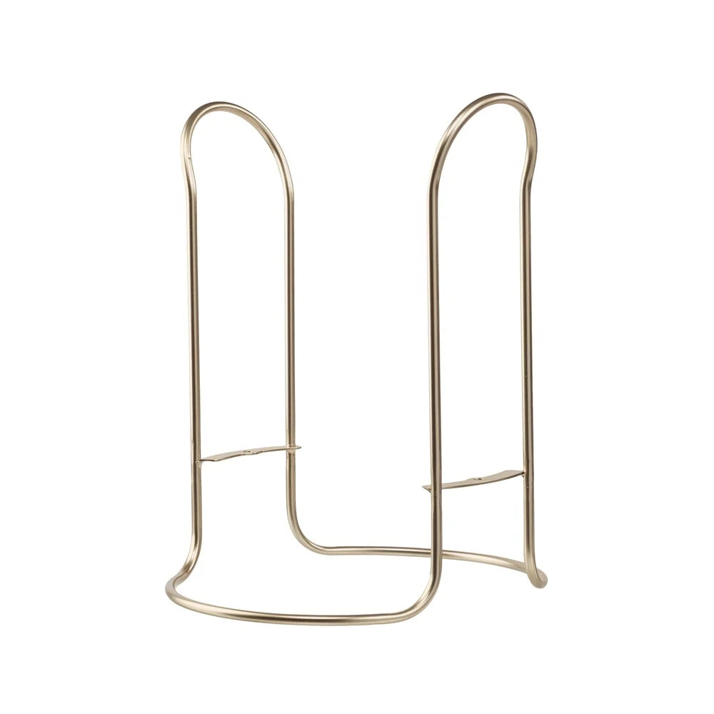 Black Metal Flower Planter with Gold Stand