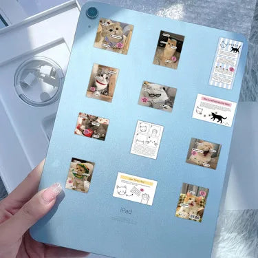 120 Sheets Cute Cat Waterproof Self-Adhesive Decals